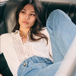 NWT! Sézane Melusine Silk Blouse